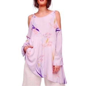Free People Lilac Floral Tunic